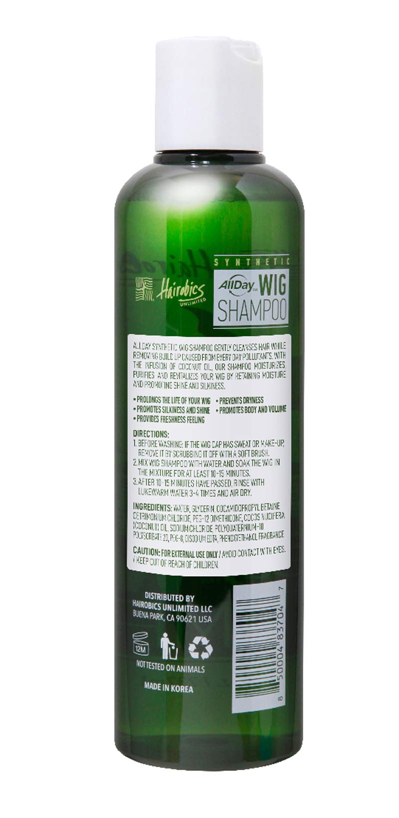 AllDay Locks champú sintético, aroma a uva, refresca pelucas y prótesis capilares