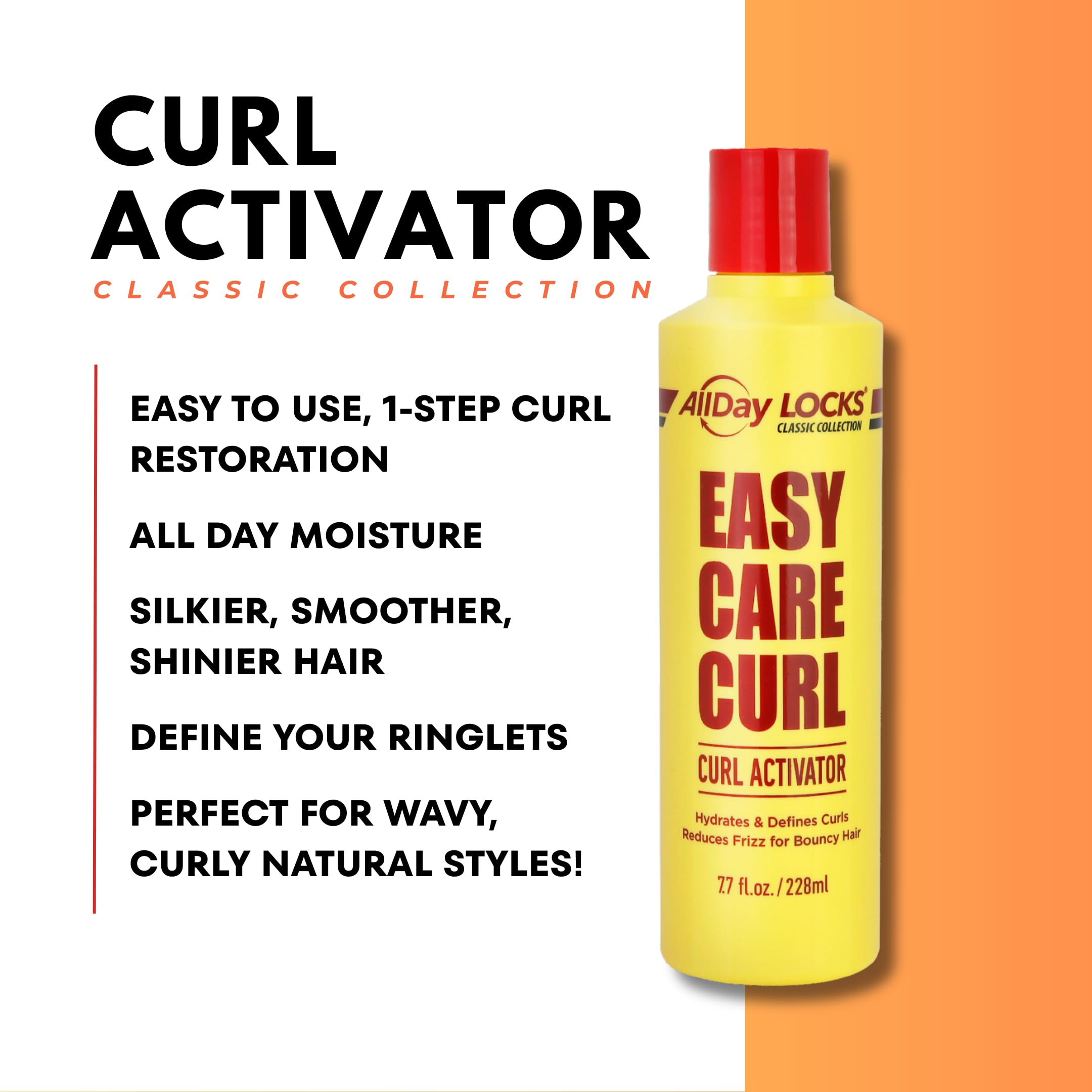 AllDay Locks activador, controla el encrespamiento y aporta suavidad a los rizos.