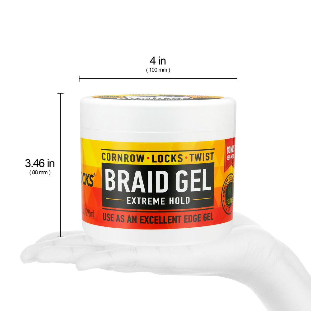 AllDay Locks Gel para trenzas: lavanda, menta y salvia para aroma agradable.