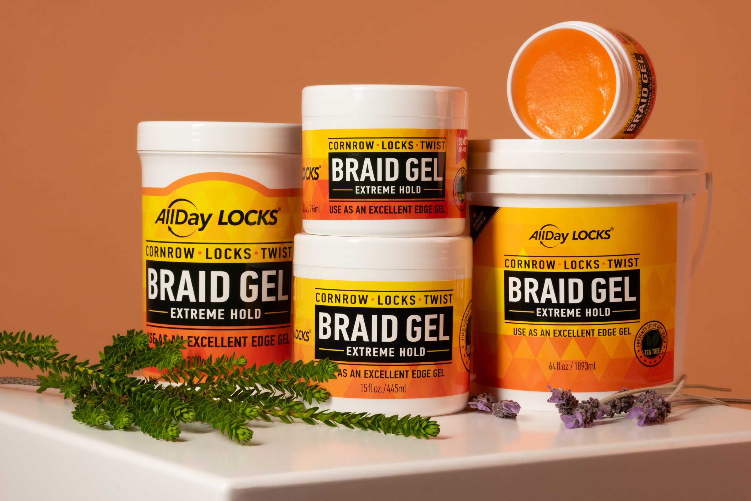 AllDay Locks Gel para trenzas: ideal para trenzas, locs y twists duraderos.
