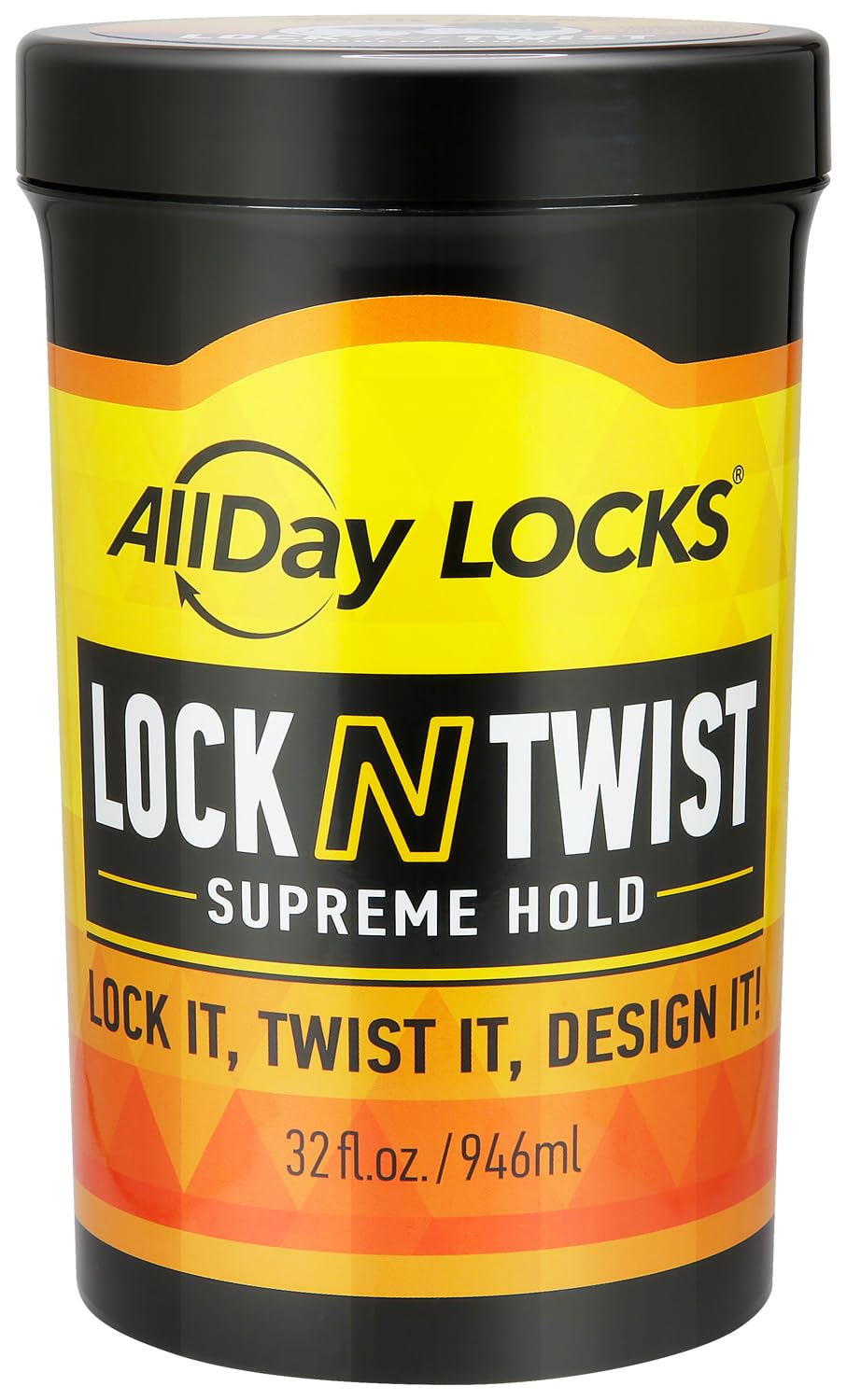 AllDay Locks Lock N Twist, bote de 32 onzas, fijación suprema para locs