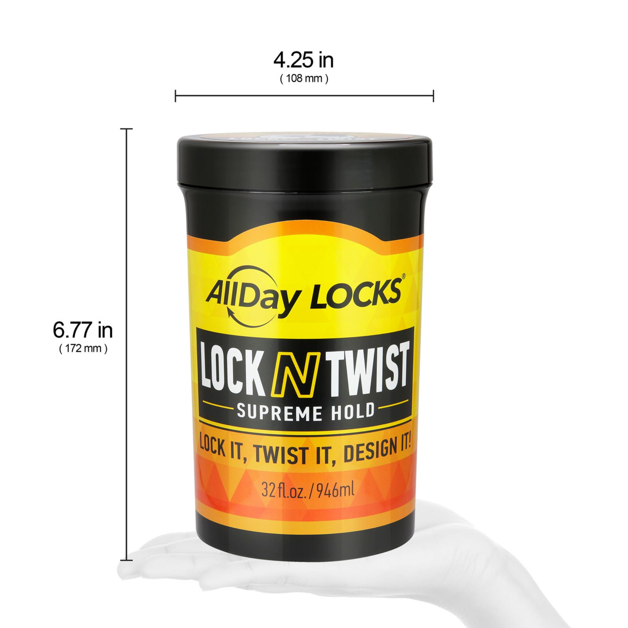 AllDay Locks Lock N Twist fijación duradera para locs y trenzas