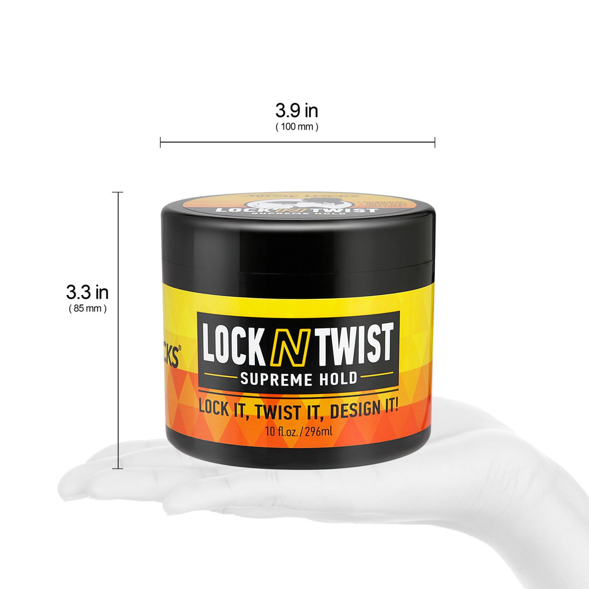 AllDay Locks Lock N Twist, sin acumulación para un look limpio.