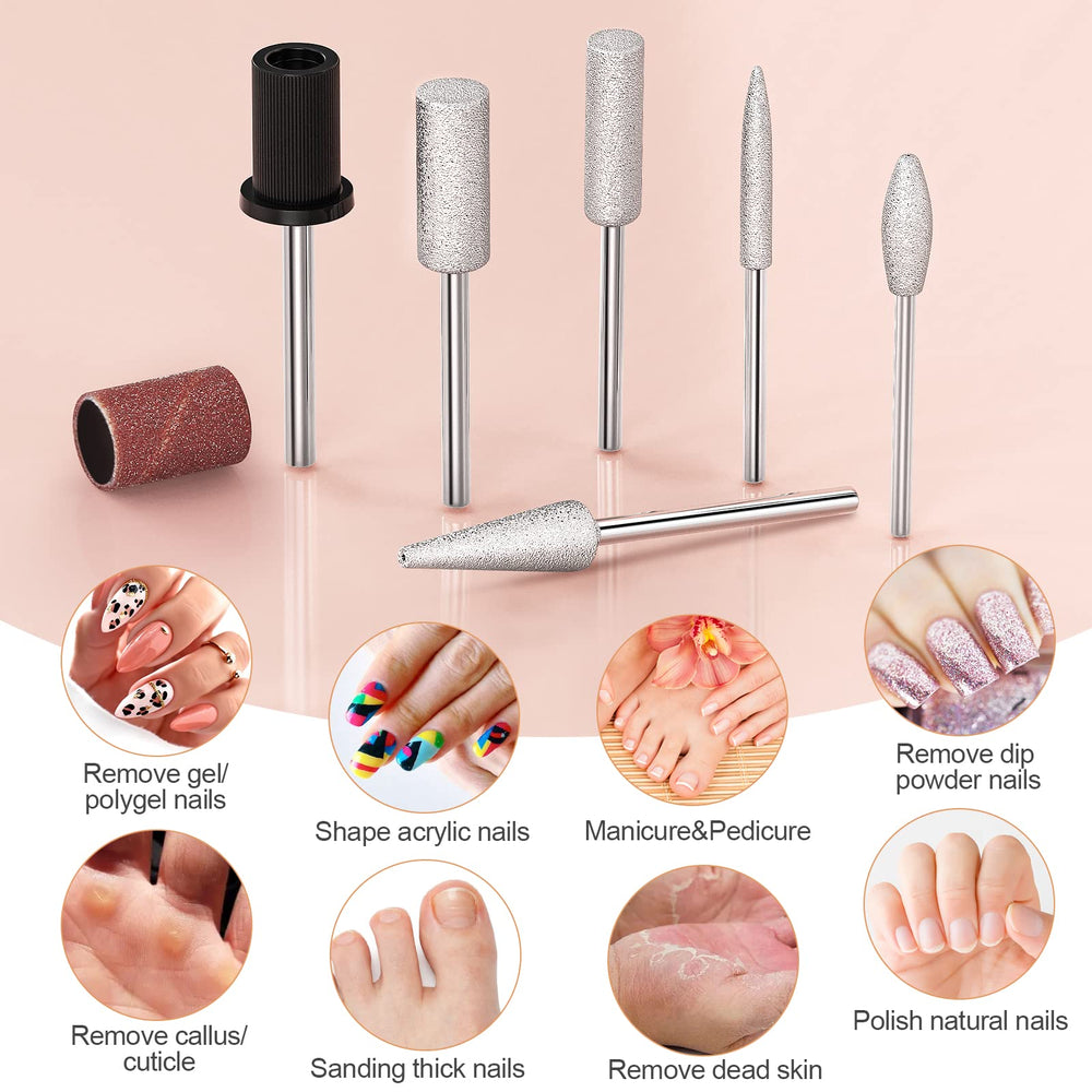 alle's taladro-uñas-electrico colores disponibles rosa oro negro gris.