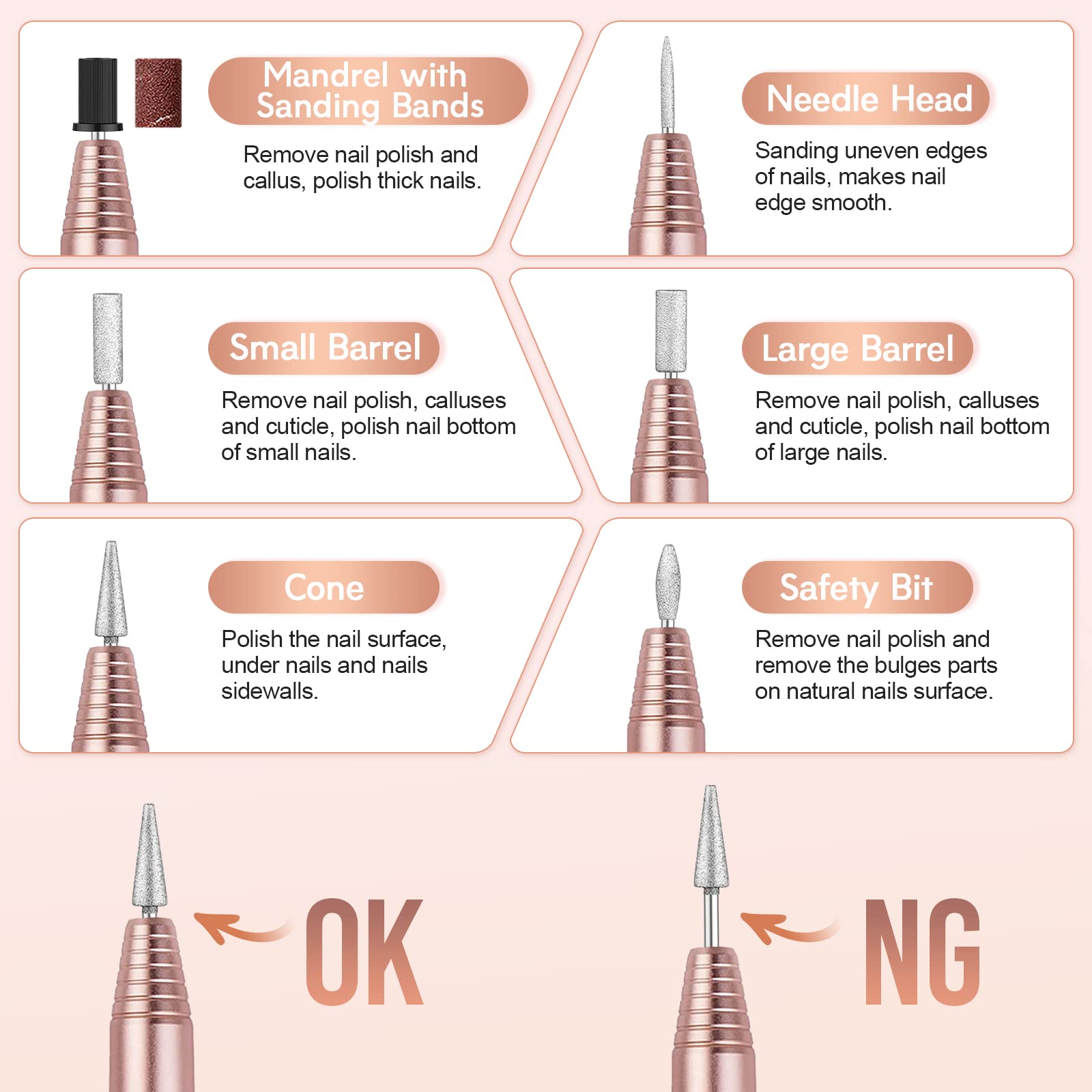 alle's taladro-uñas-electrico uso doméstico o en salón de belleza.