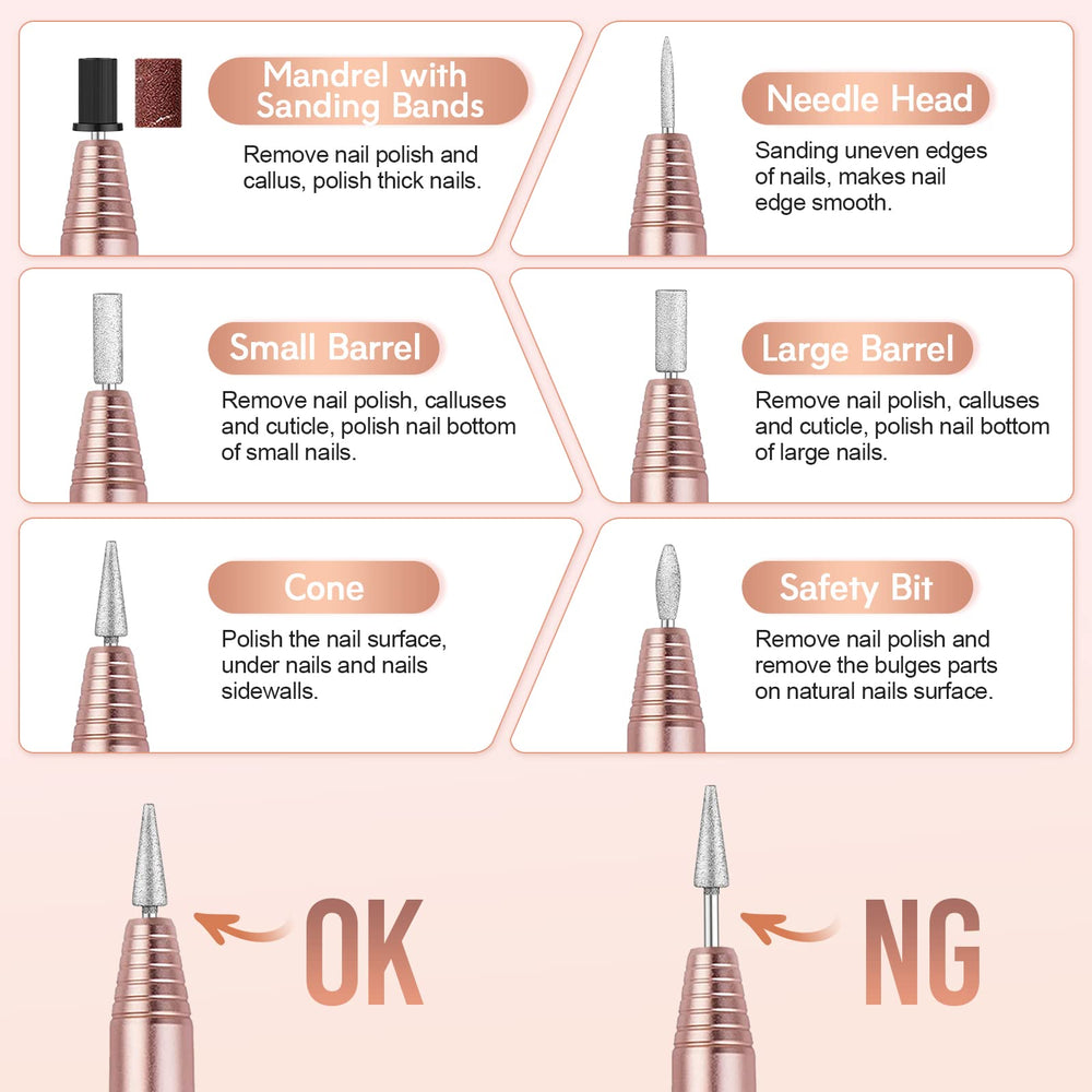 alle's taladro-uñas-electrico uso doméstico o en salón de belleza.