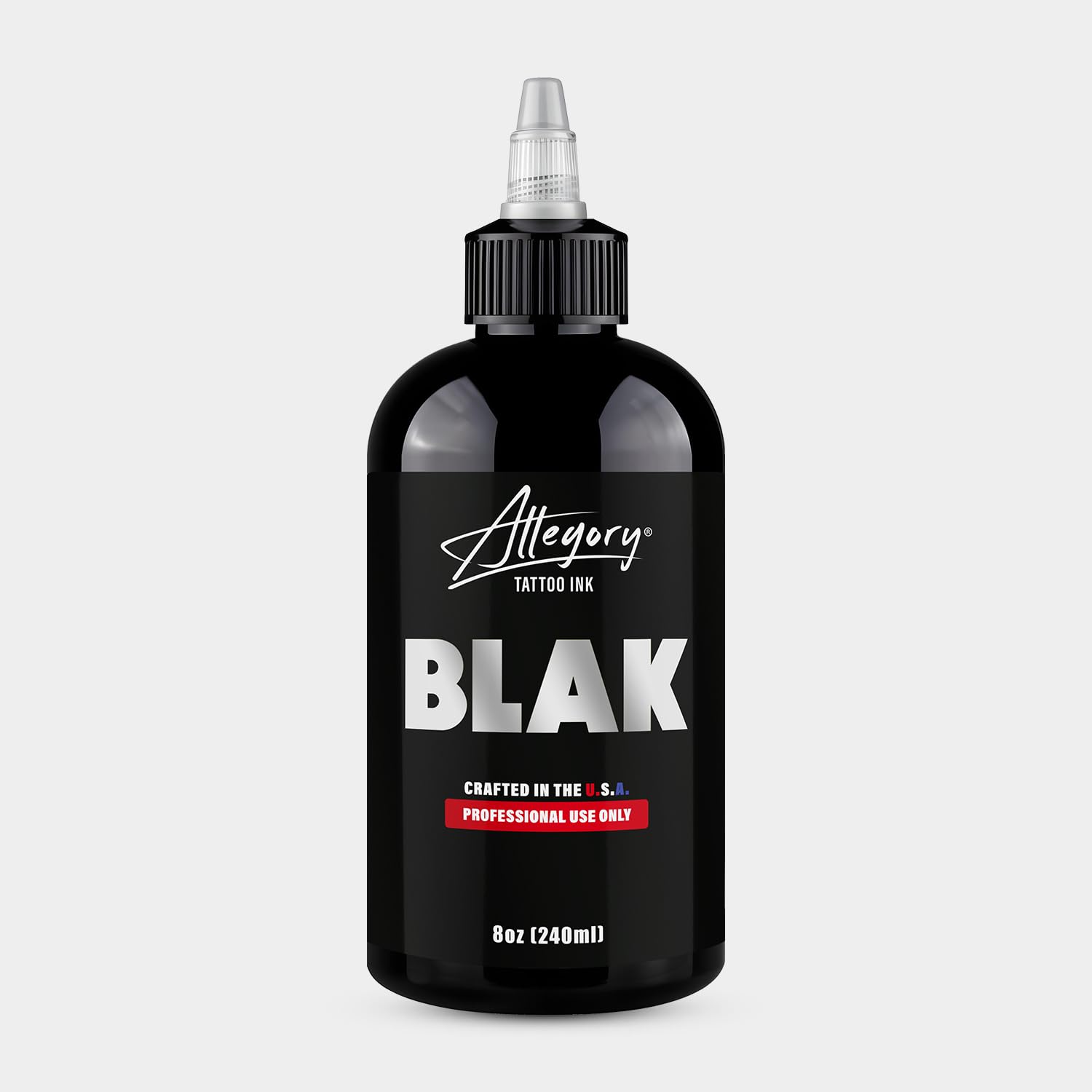 Allegory Blak tinta negra; botella de 8 oz para delineado preciso y sombreado suave.