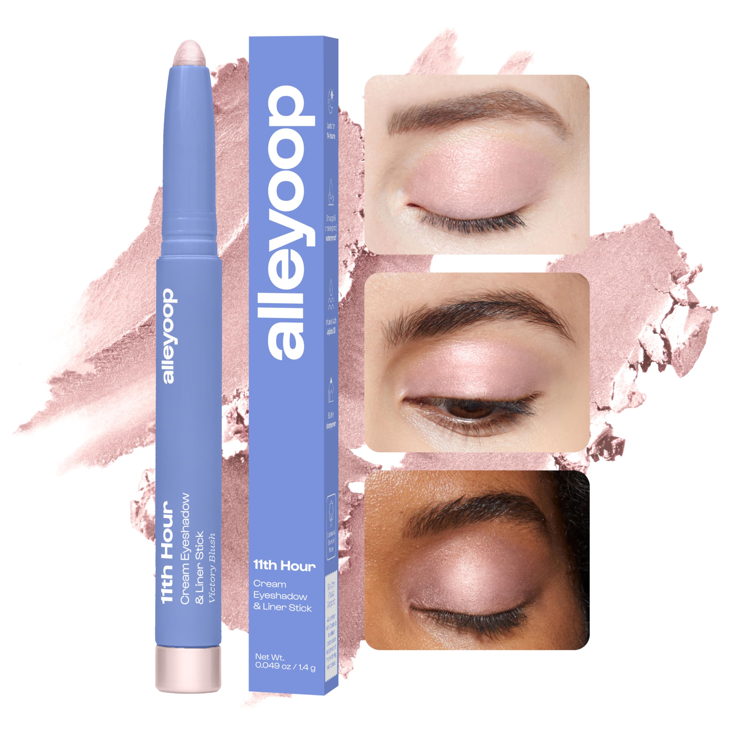 ALLEYOOP 11th Hour glisse crème-poudre pour un regard homogène et longue tenue.