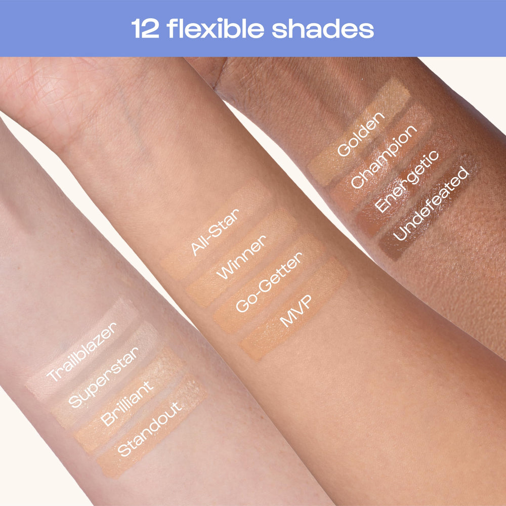 Tamaño de viaje de Alleyoop Game Face Concealer para retoques en cualquier lugar.