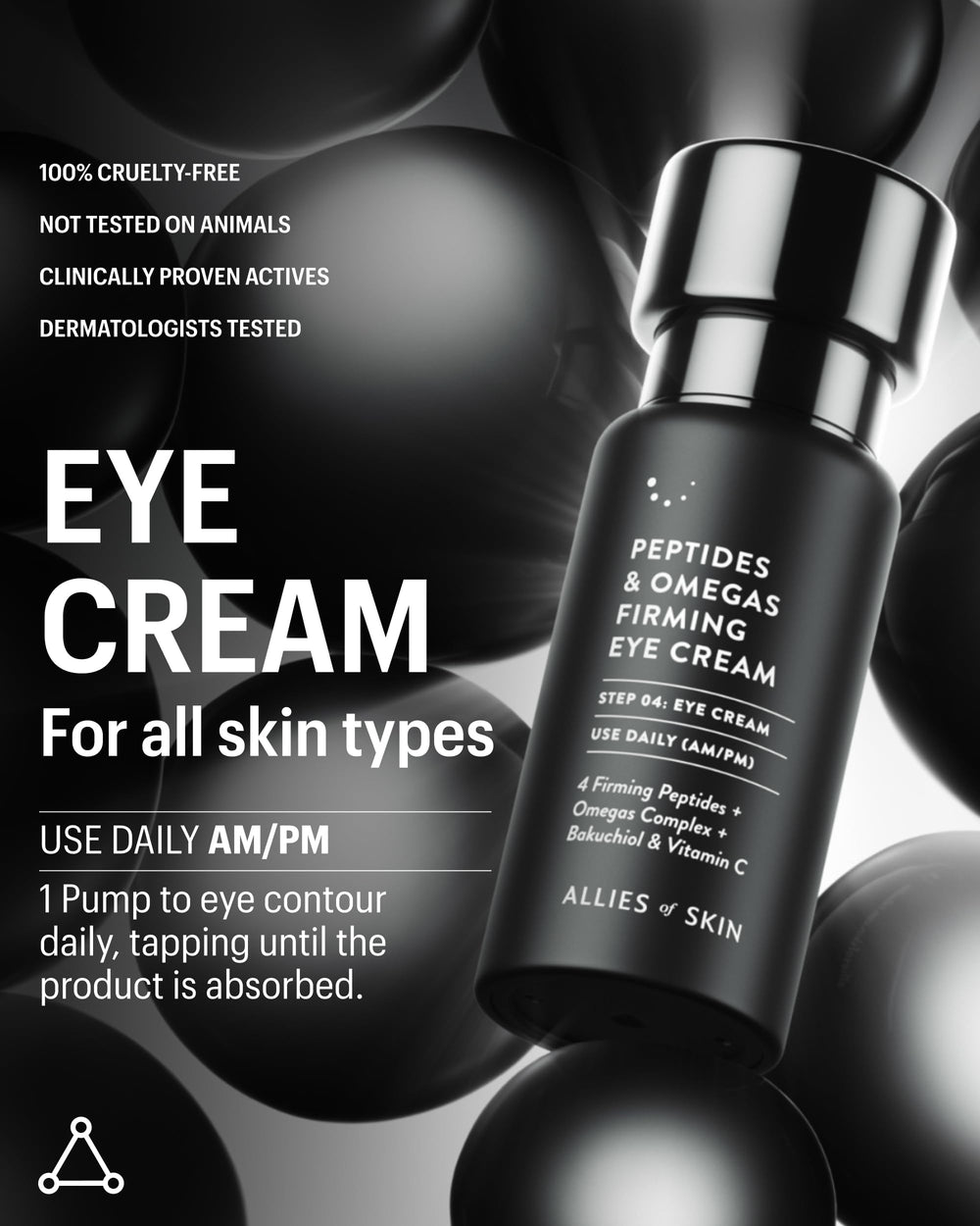Envase de 0,5 oz de la crema de ojos Allies of Skin