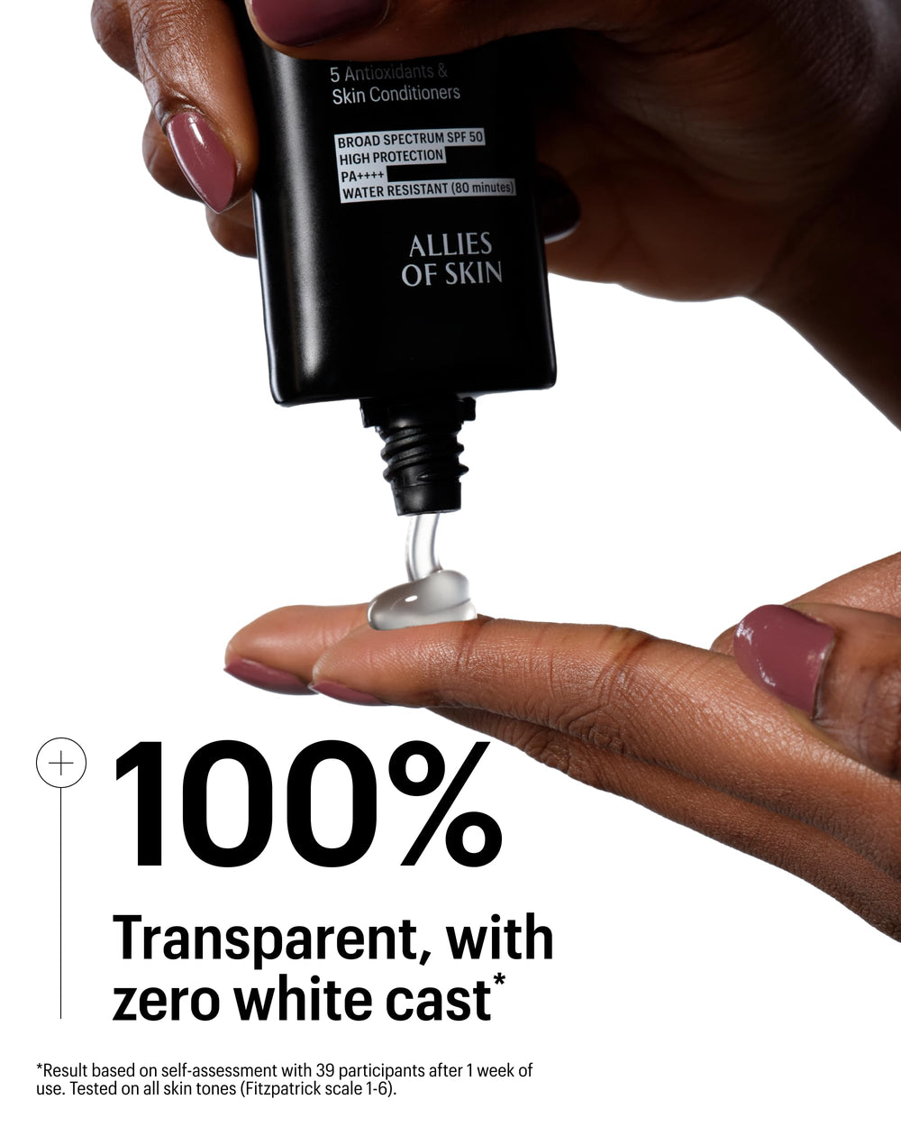 Allies of Skin gel ligero transparente para la piel, uso diario.