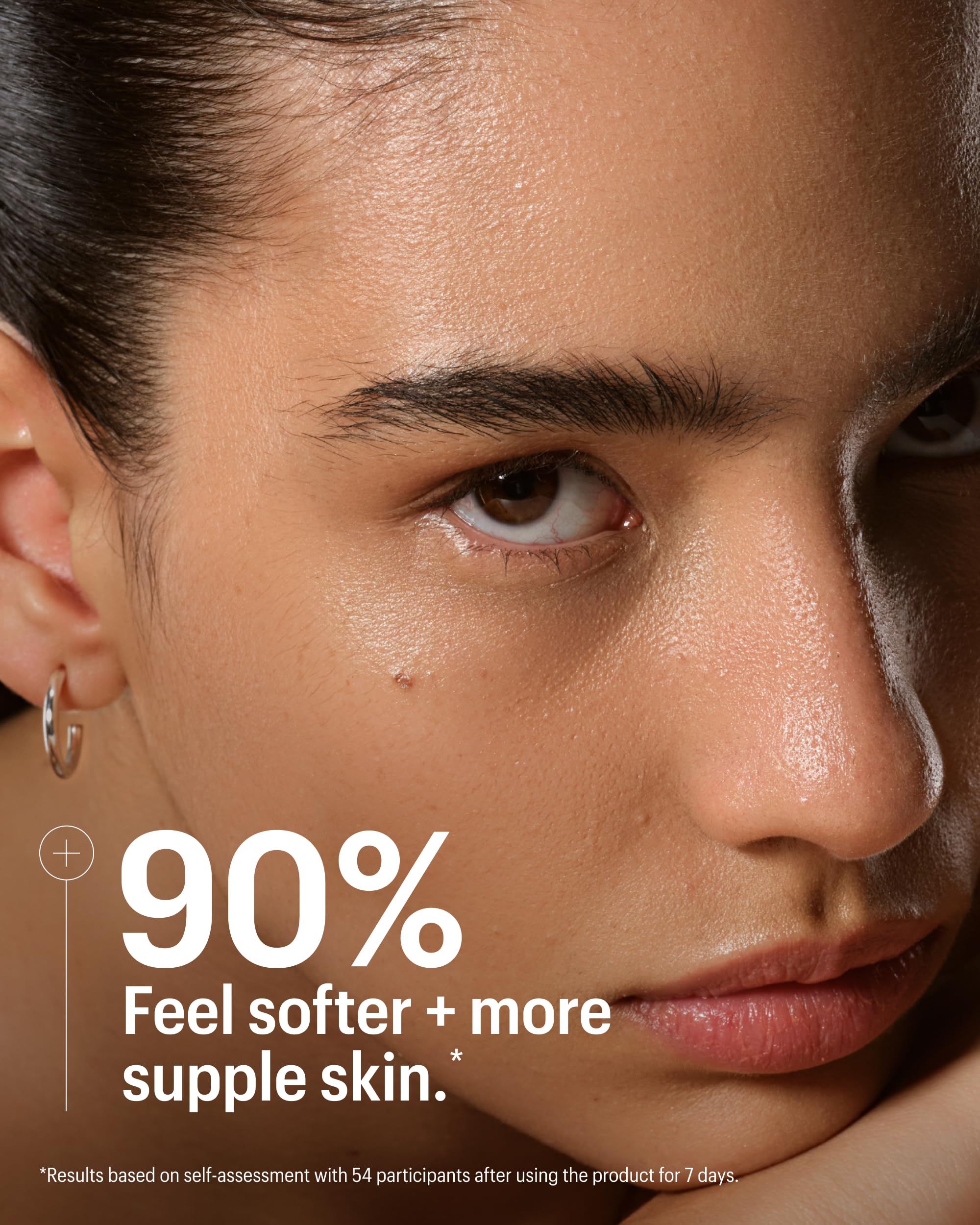 Allies of Skin Molecular Silk Amino Hydrating Cleanser, textura cercana revela seda suave.