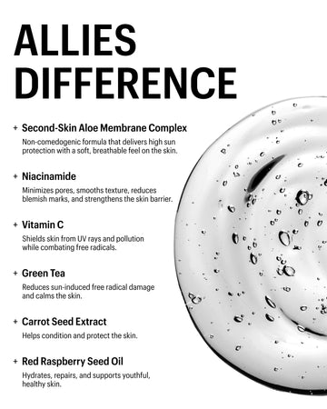 Allies of Skin membrana de aloe para segunda piel y mayor comodidad.