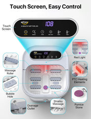 Alljoy Foot Spa burbujas-oxigenadas: burbujas suaves que alivian pies cansados