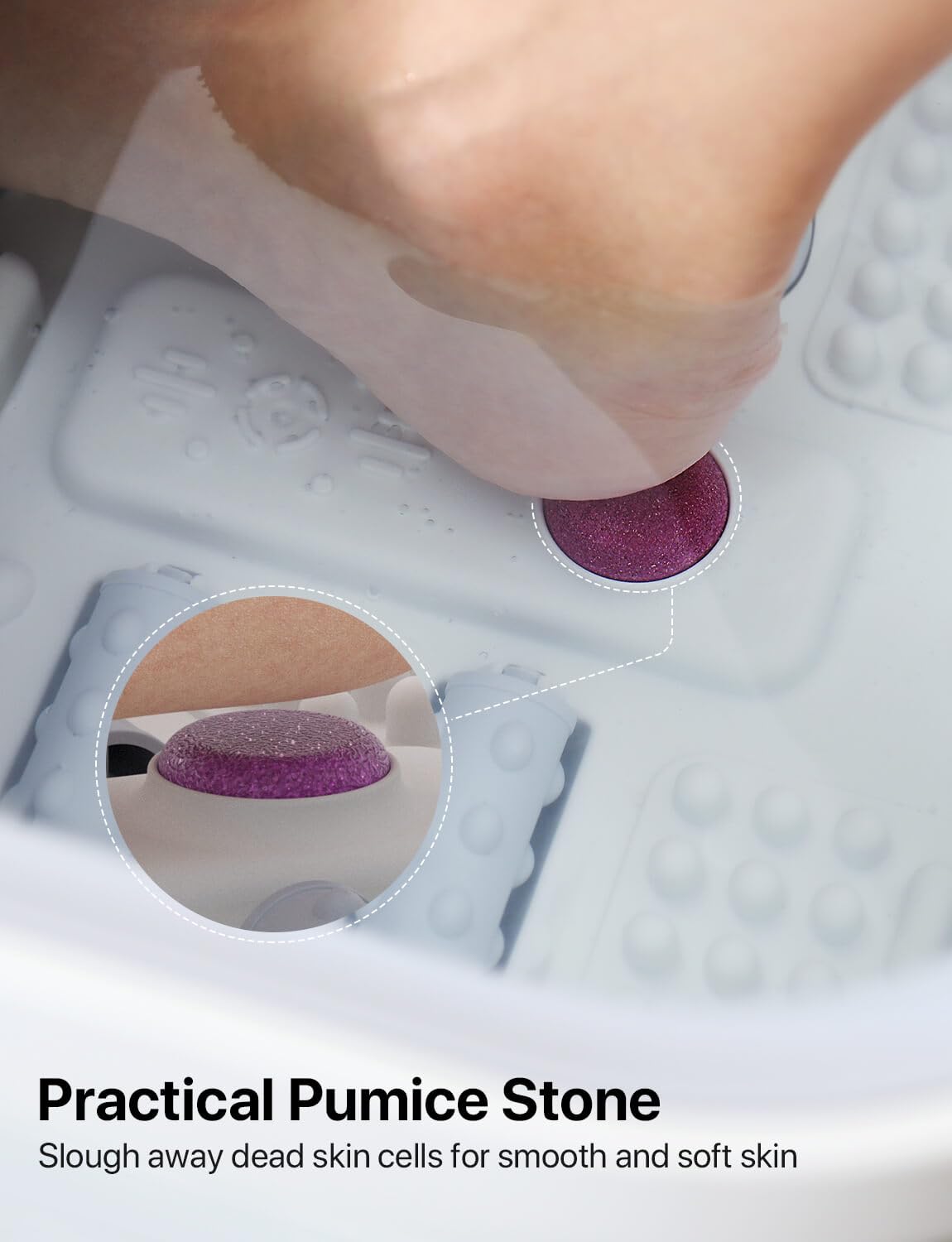 Alljoy Foot Spa diseño-plegable: guarda fácilmente tras el uso