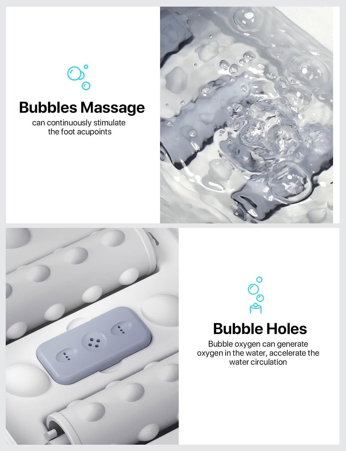 Alljoy Foot Spa portabilidad: diseño ligero para uso doméstico o viaje