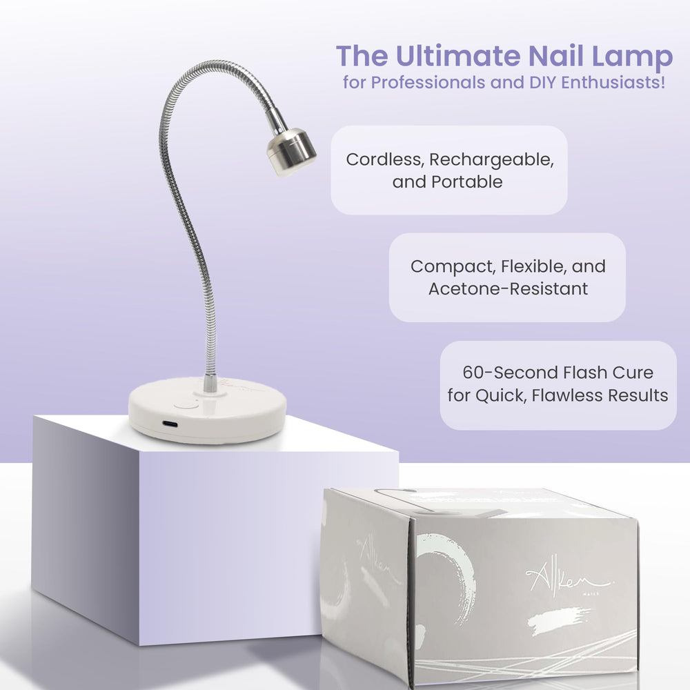 ALLKEM Lámpara UV-LED base estable y resistente al acetona para bricolaje.