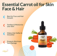 Allurials aceite de zanahoria, cabello con crecimiento y suavidad.