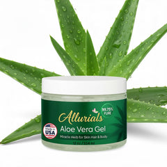 Allurials Aloe Vera Gel envase de 12 onzas para hidratación diaria