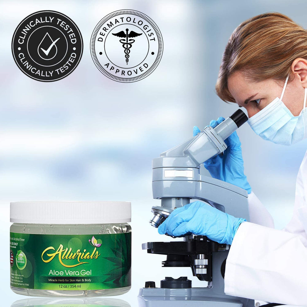 Allurials Aloe Vera Gel sin químicos agresivos, ideal para piel sensible