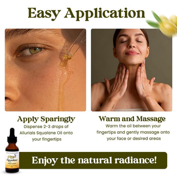 Allurials Squalane Oil blends with moisturizer for enhanced hydration