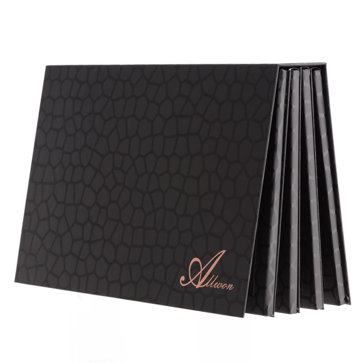 Allwon paleta magnética cuatro capas, estuche libro negro, para organizar sombras.
