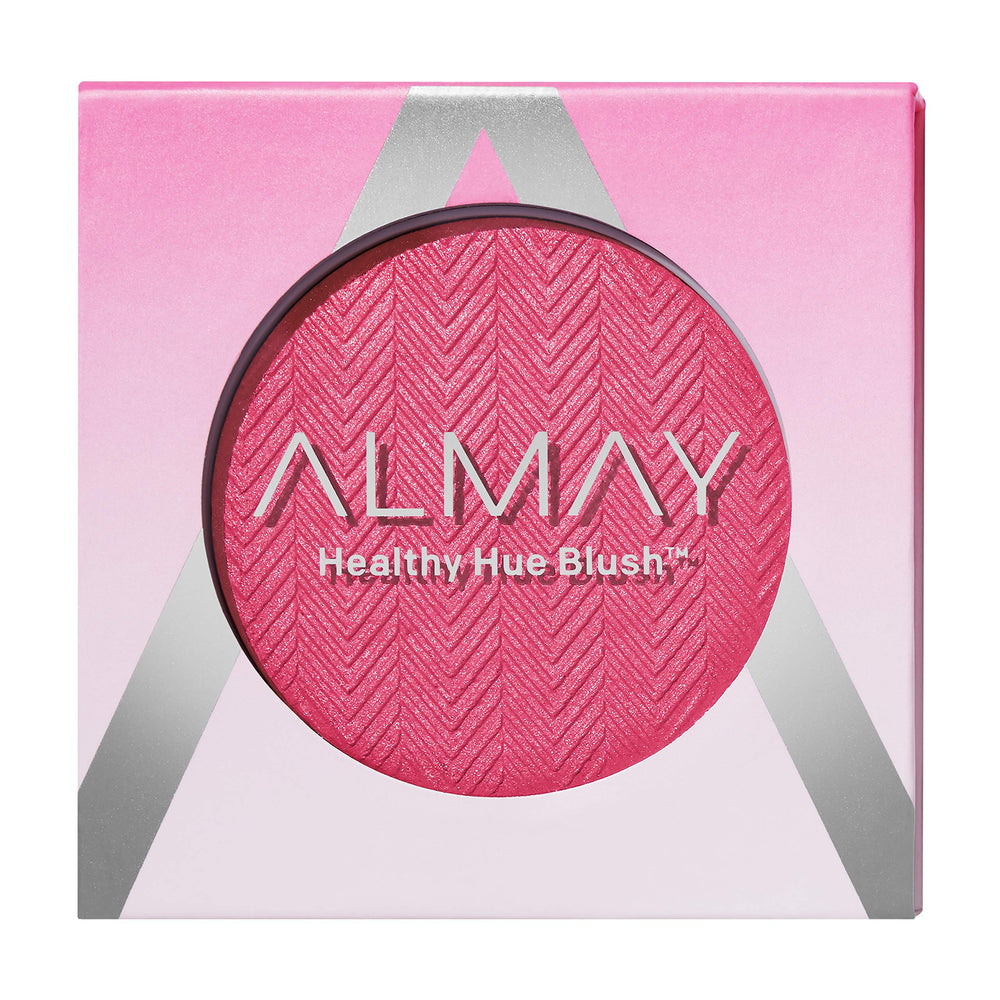 Almay Blush muestra polvo pigmentado rosa para rubor natural.