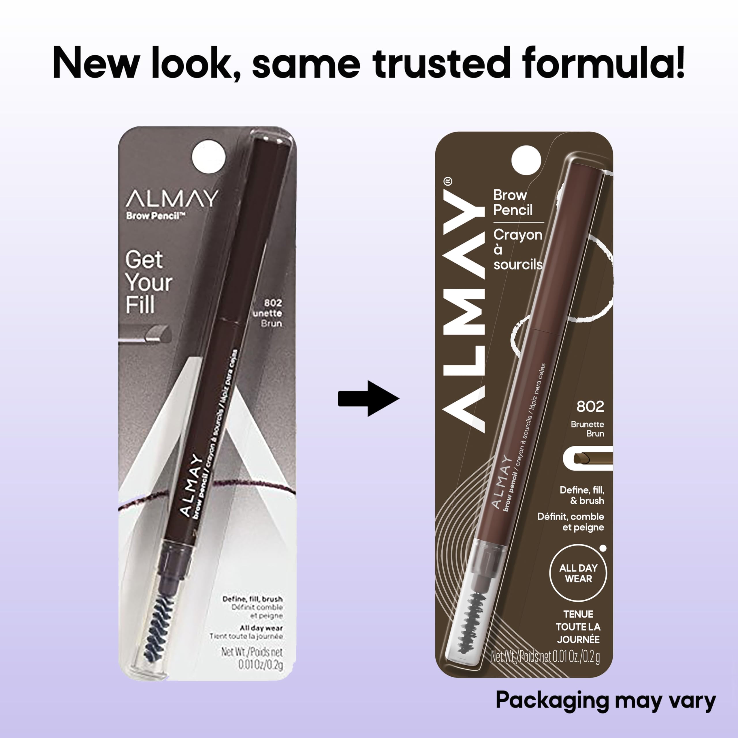 Almay cepillo espiral para cejas difumina y suaviza el resultado.