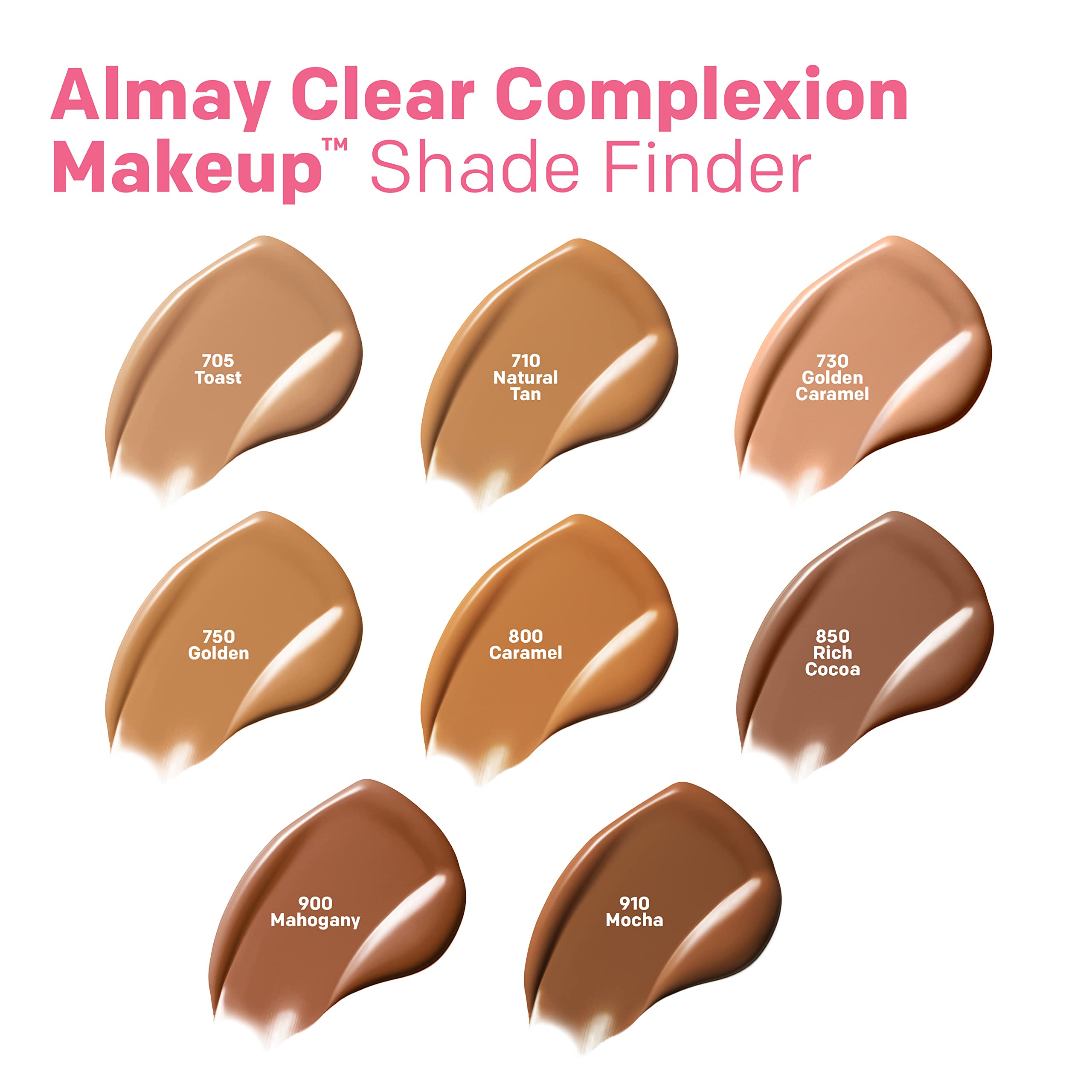 Aplicación diaria de Almay Clear Complexion con acabado mate