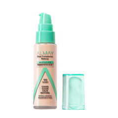 Almay Clear Complexion base con acido salicílico para cobertura media y acabado mate