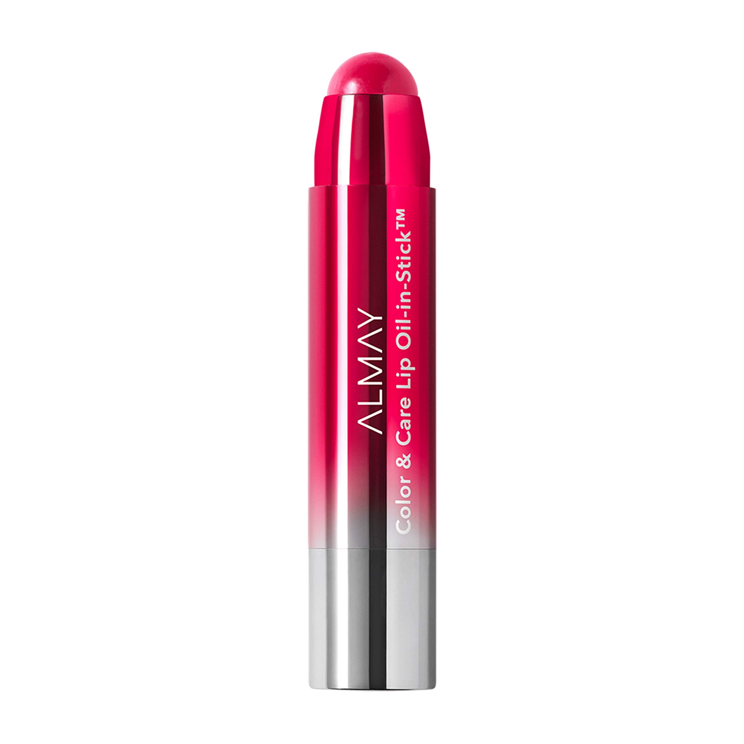 Almay Lip Oil In Stick Raspberry Rush 130, aplicación suave con brillo ligero.