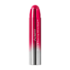 Almay Lip Oil In Stick Raspberry Rush 130, aplicación suave con brillo ligero.