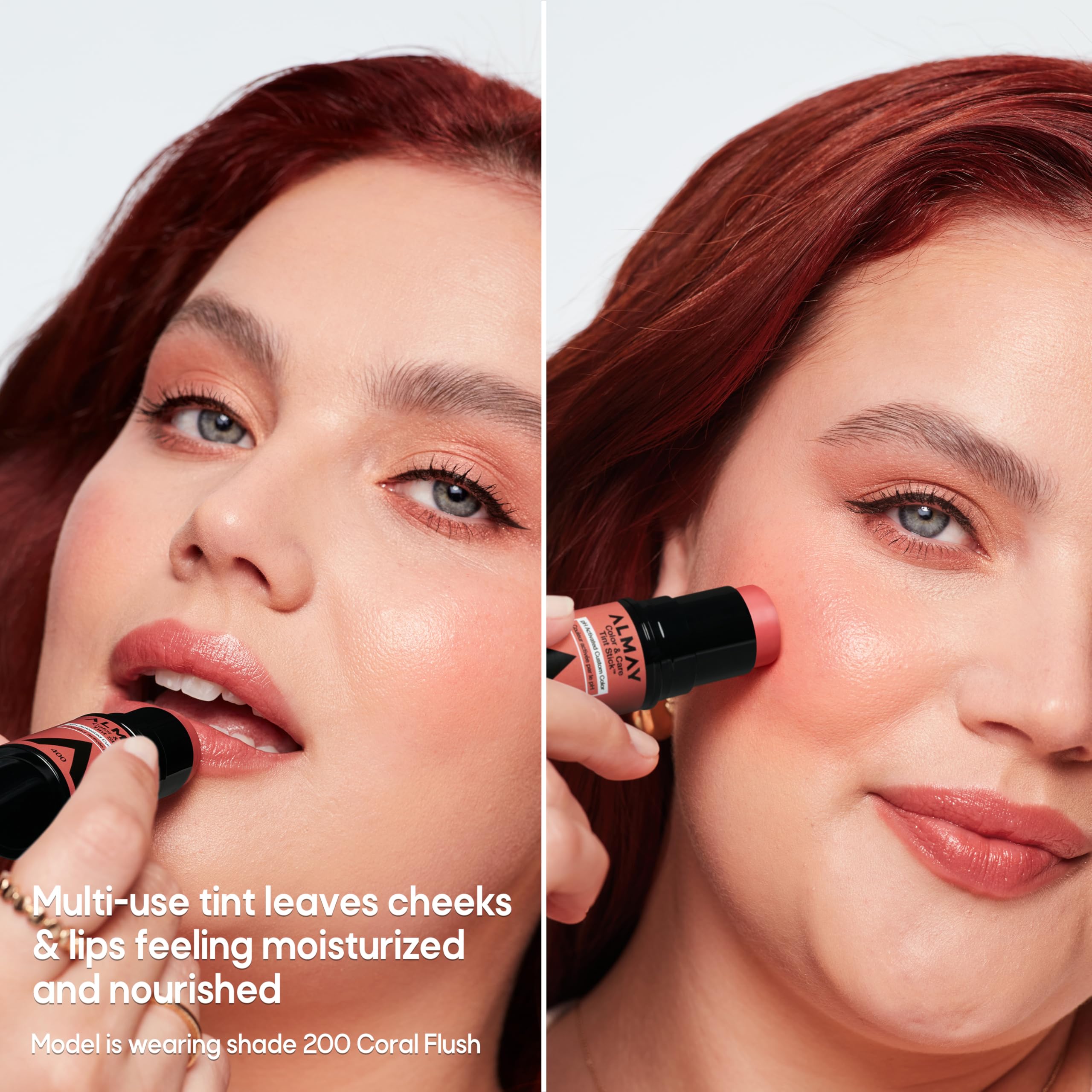 Almay Color & Care Tint Stick tono Berry Flush para un acabado natural.