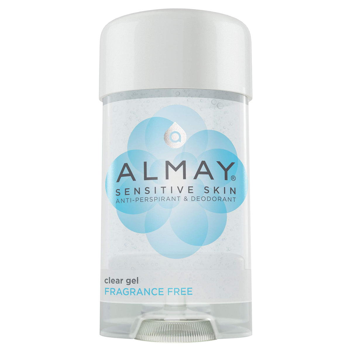 Almay desodorante gel claro para piel sensible, protección suave