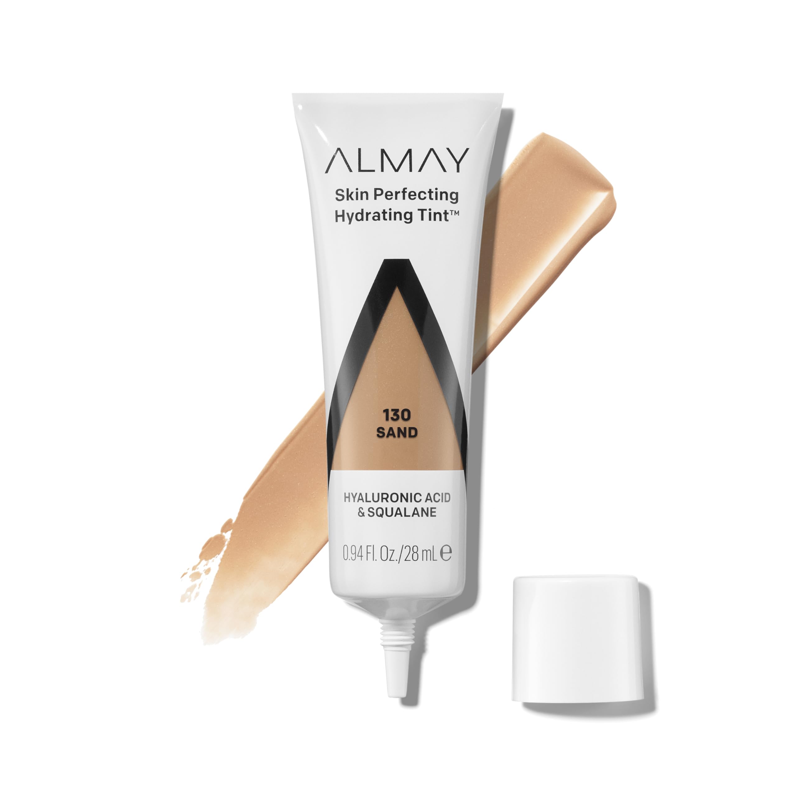 Almay hidratante-tinte-fondo-liquido: acabado ligero y tono natural para piel seca.