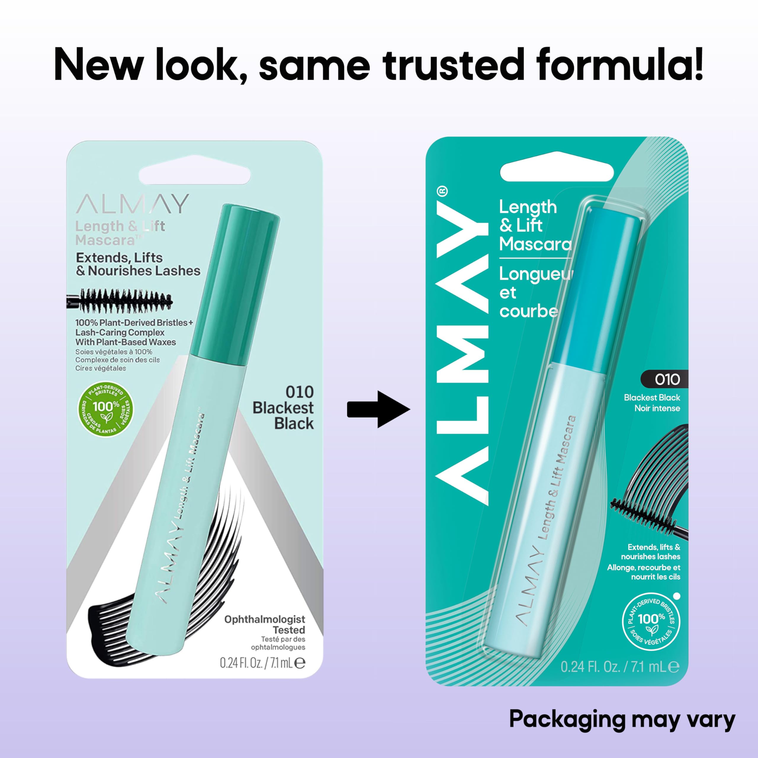 Almay mascara con ceras vegetales que nutren las pestañas