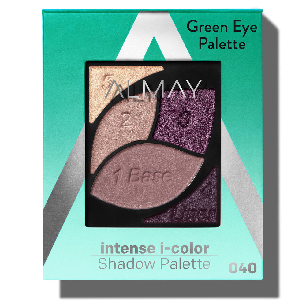 Almay Paleta Sombras Ojos Verdes 040 vista frontal para maquillaje diario