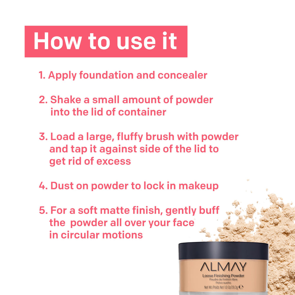 Almay shade range swatches for easy shade matching