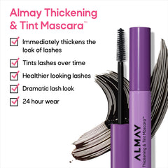 Almay Thickening & Tint Mascara, enfoque: tinte-progresivo que oscurece con el tiempo.