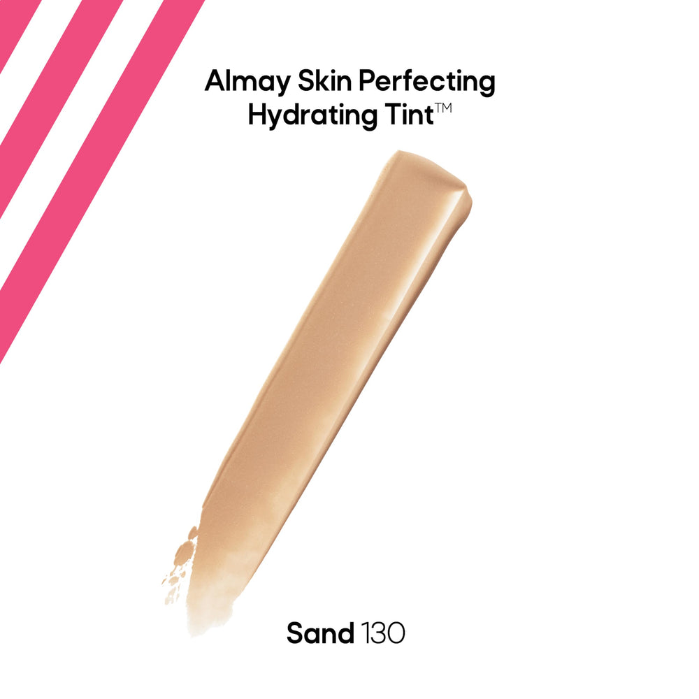 Almay-tinte-hidratante-piel-brillo-natural: piel iluminada con brillo suave.