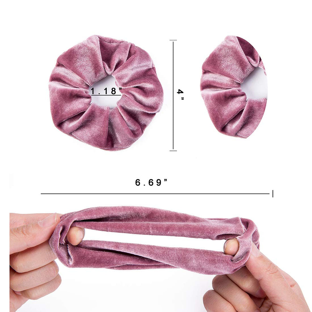 ALMHH gomas de terciopelo para el pelo, ideales para uso diario y looks creativos.