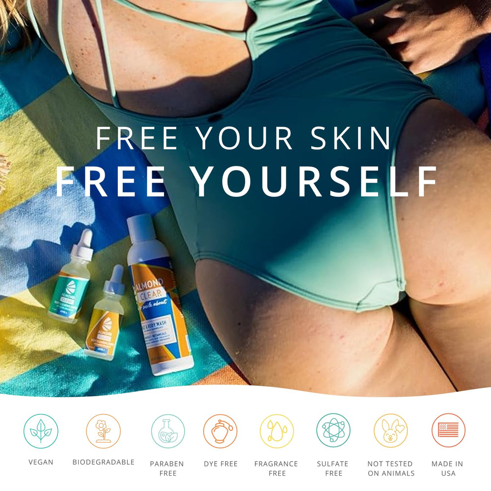 Brillo sutil al aplicar Almond Clear Nivel 2 Serum en la piel.