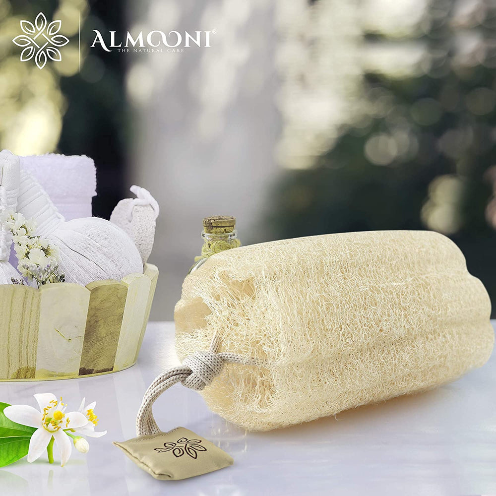 ALMOONI lufa cuerpo y cara con exfoliación suave