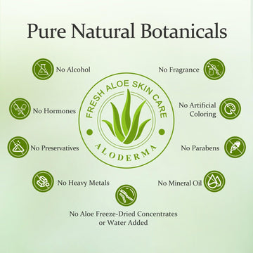 Aplicación en la palma de la mano con Aloderma Aloe Nourishing Shampoo