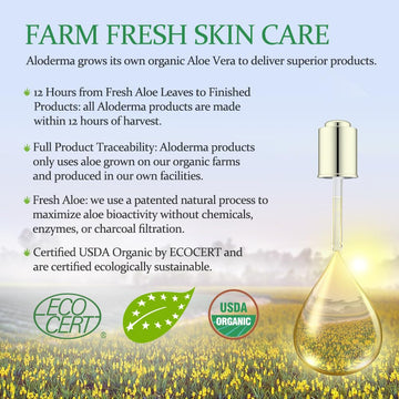 Uso después del sol para relajar la piel con Aloderma Aloe.