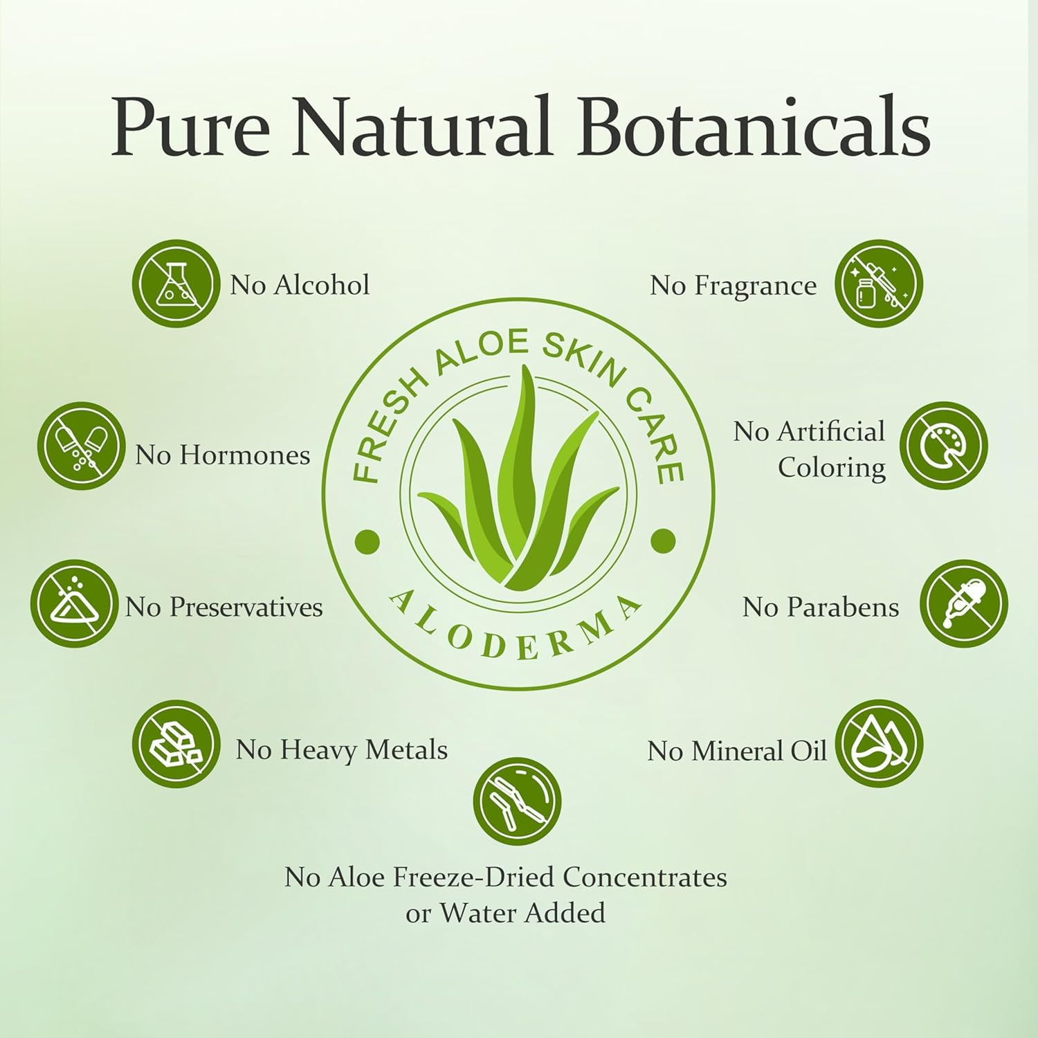 Aloderma Gel Aloe Vera, uso diario sin sensación grasa.
