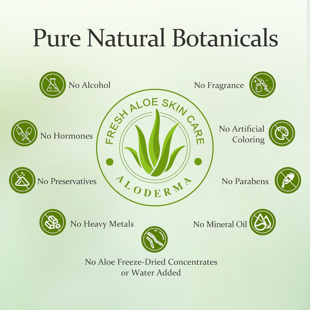 Aloderma Gel Aloe Vera, uso diario sin sensación grasa.