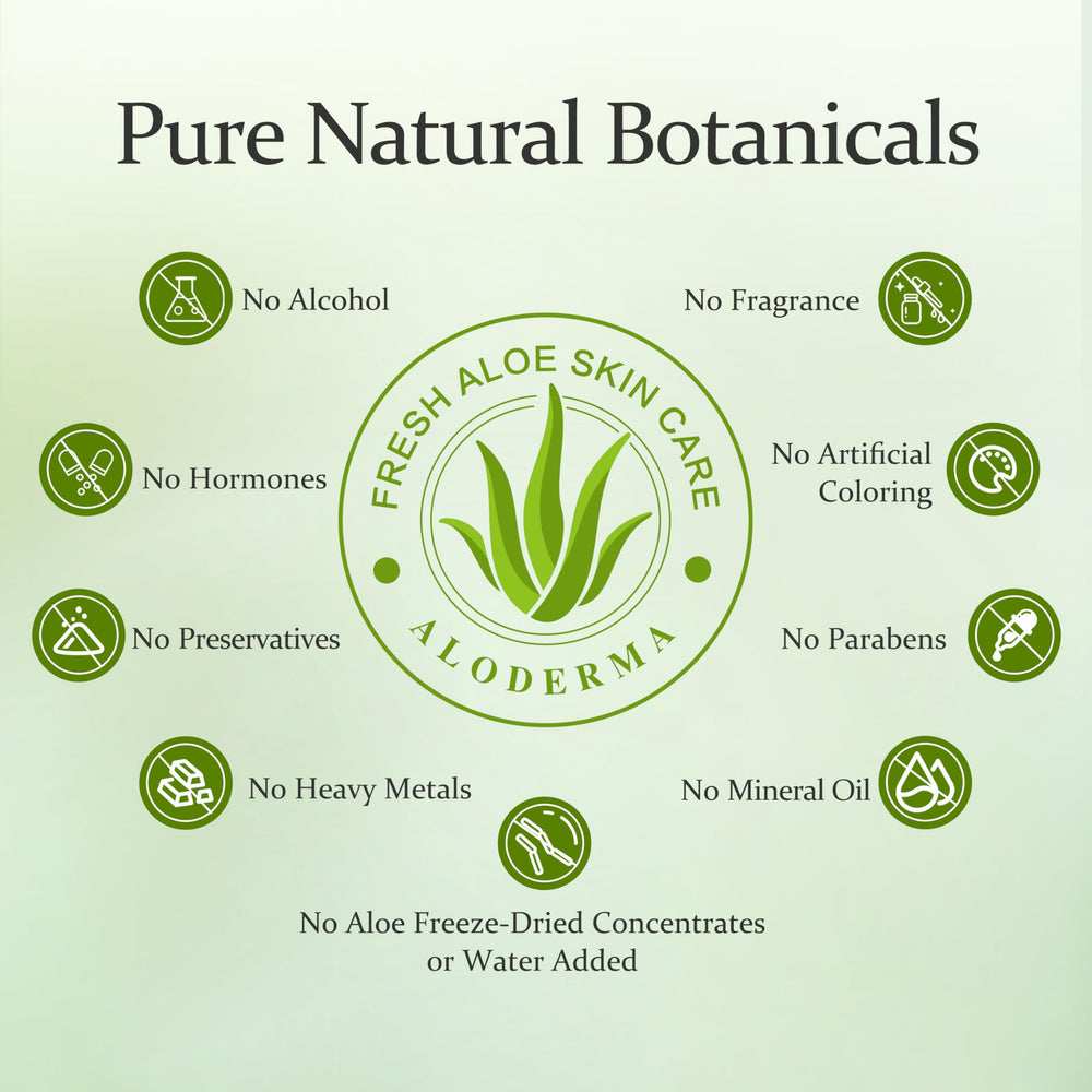 Aloderma gel aloe vera textura ligera no pegajosa para piel.