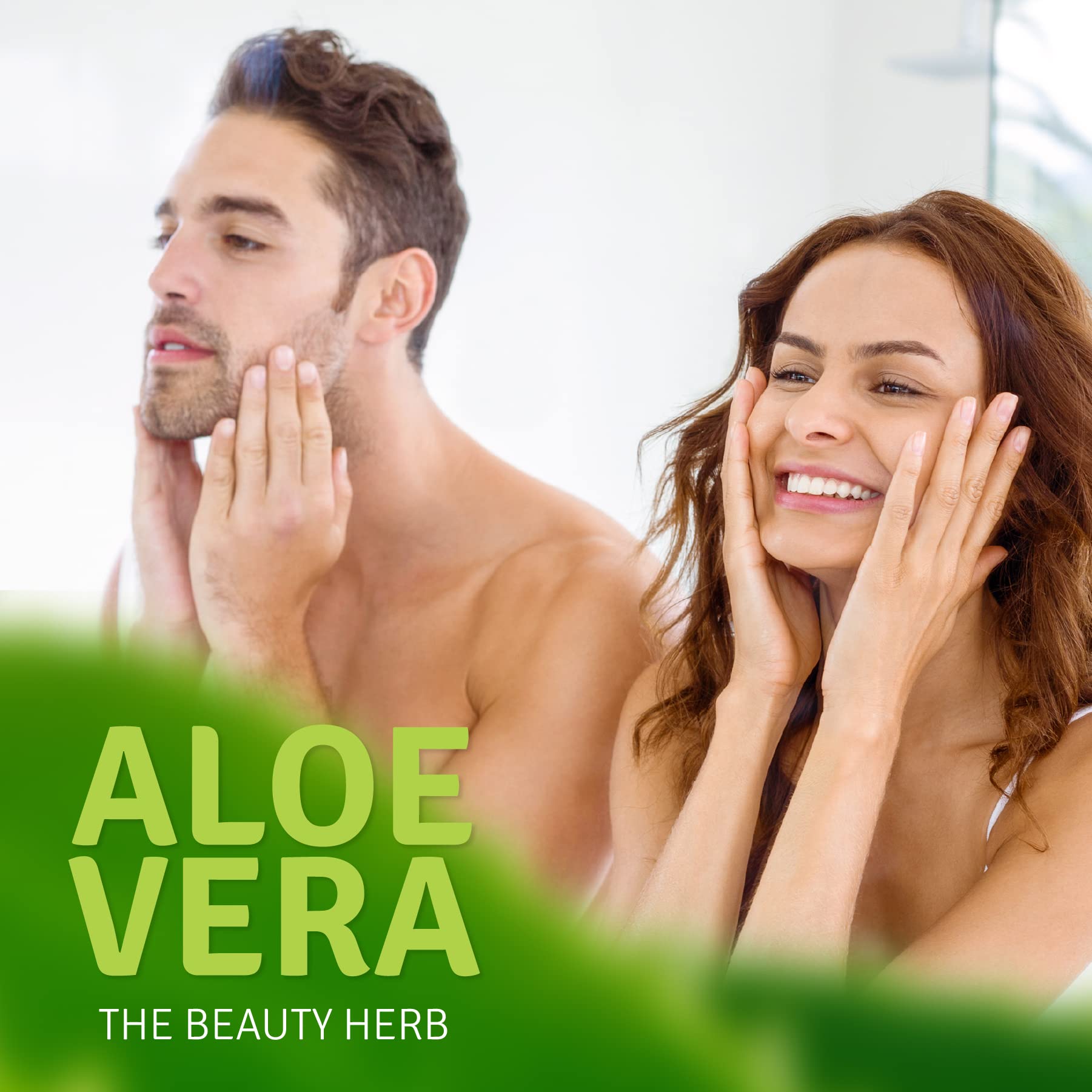 Aloe Life gel used for conditioning the hair and scalp.