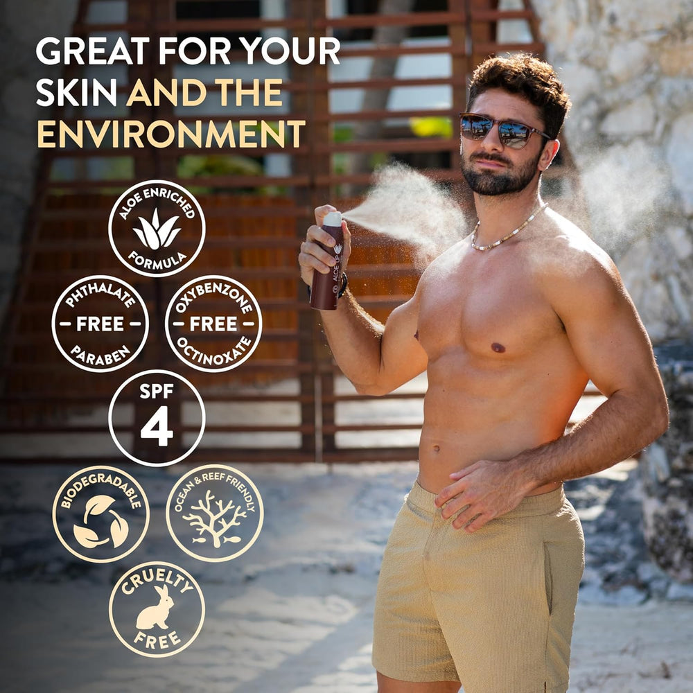 Aloe Up ingredientes naturales: base suave para broncear sin irritar la piel.